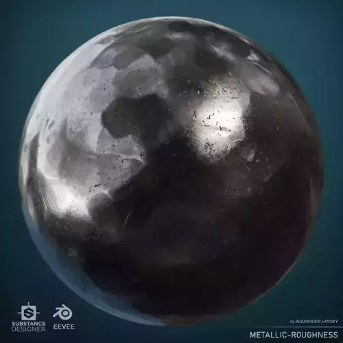 Polished Hammered Iron seamless material Texture