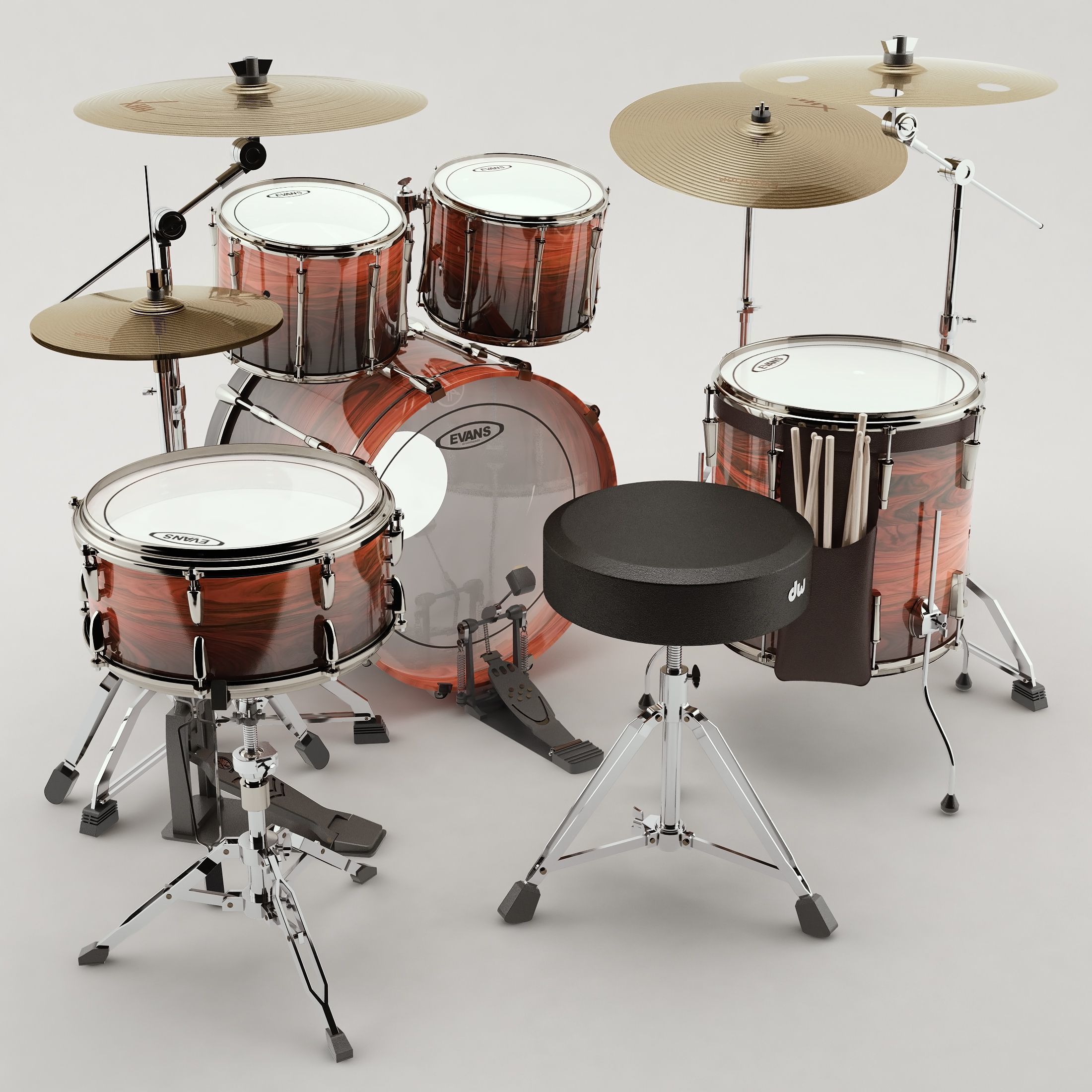Yamaha recording custom 3D model_1