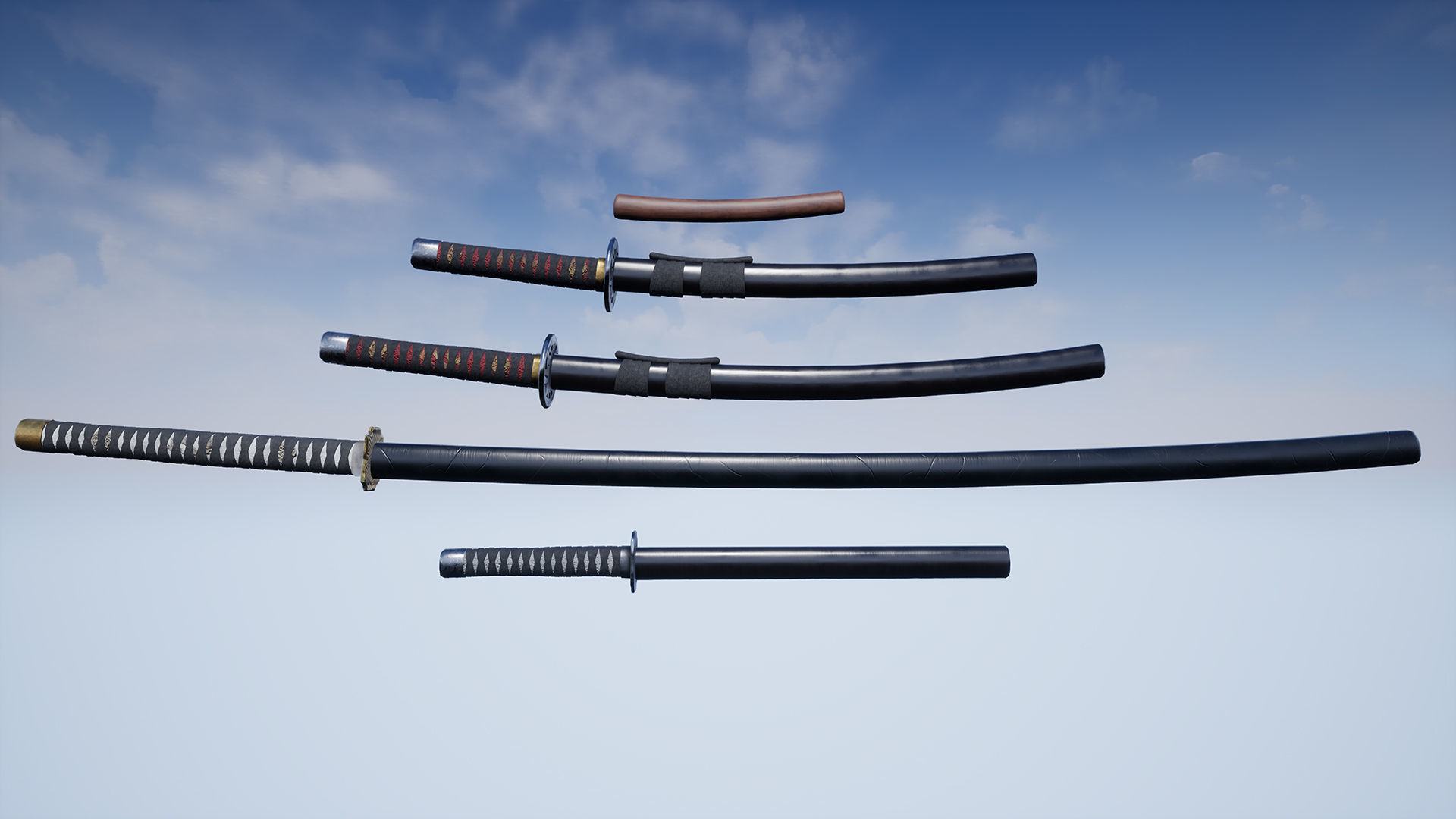UE4 - Weapons Series - Japan Weapons - Mini Pack Low-poly 3D model_9