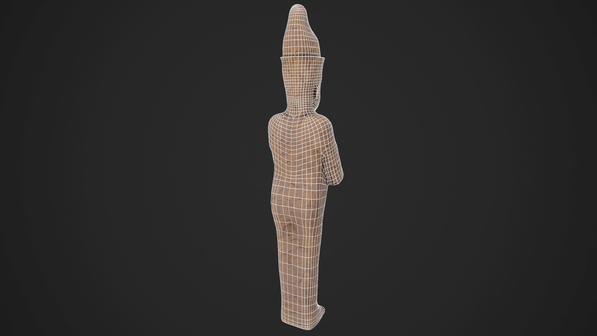 Egypt Statue Low-poly 3D model_6