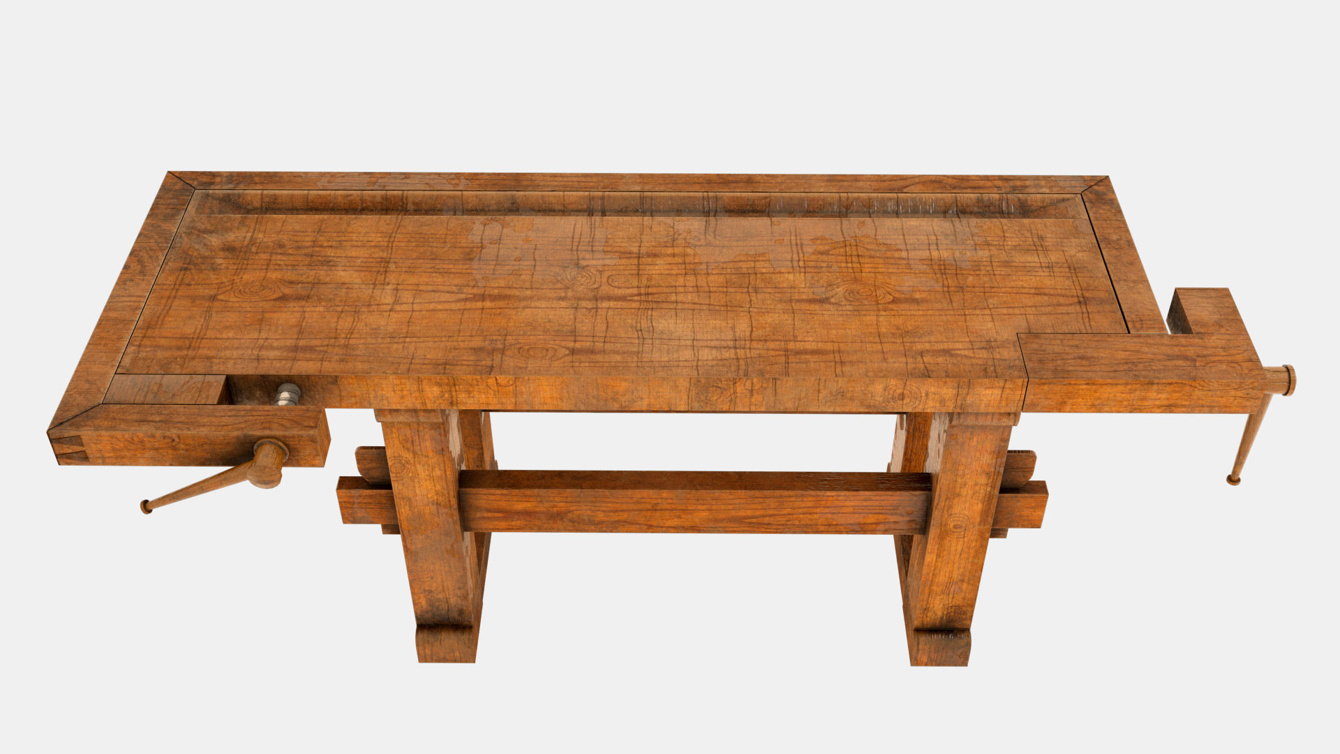 Carpenters Table Low-poly 3D model_4