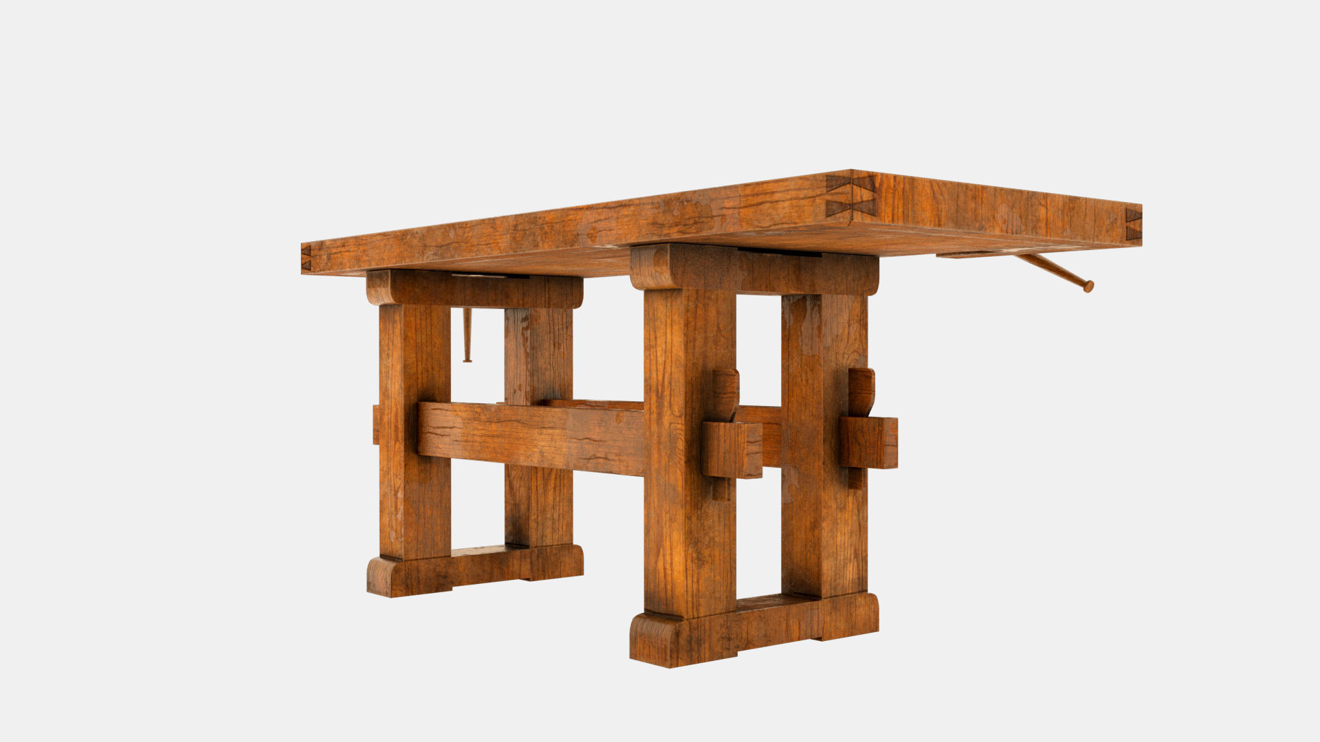 Carpenters Table Low-poly 3D model_7