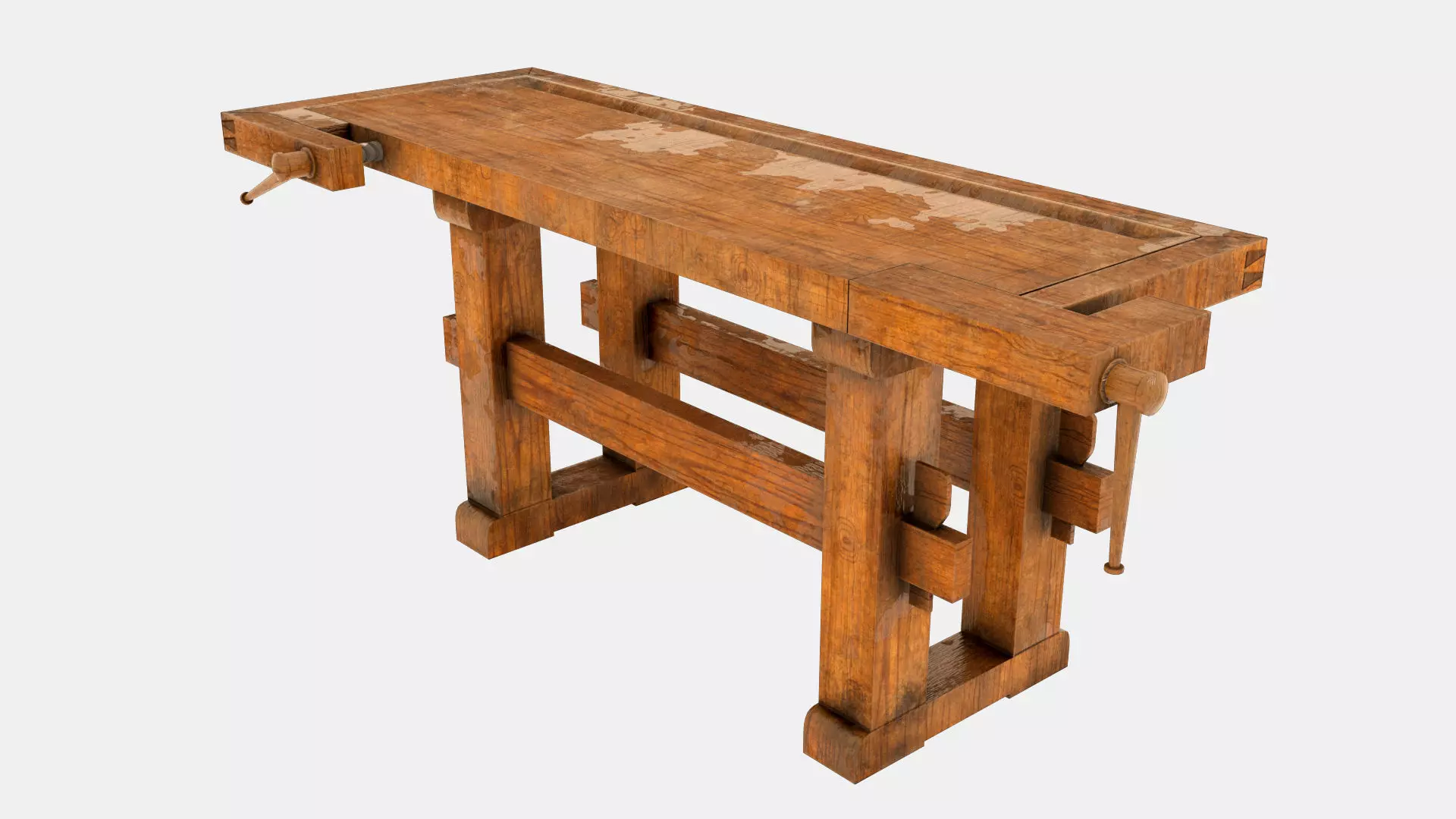 Carpenters Table Low-poly 3D model_0