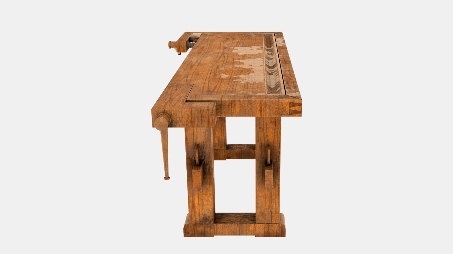 Carpenters Table Low-poly 3D model_5