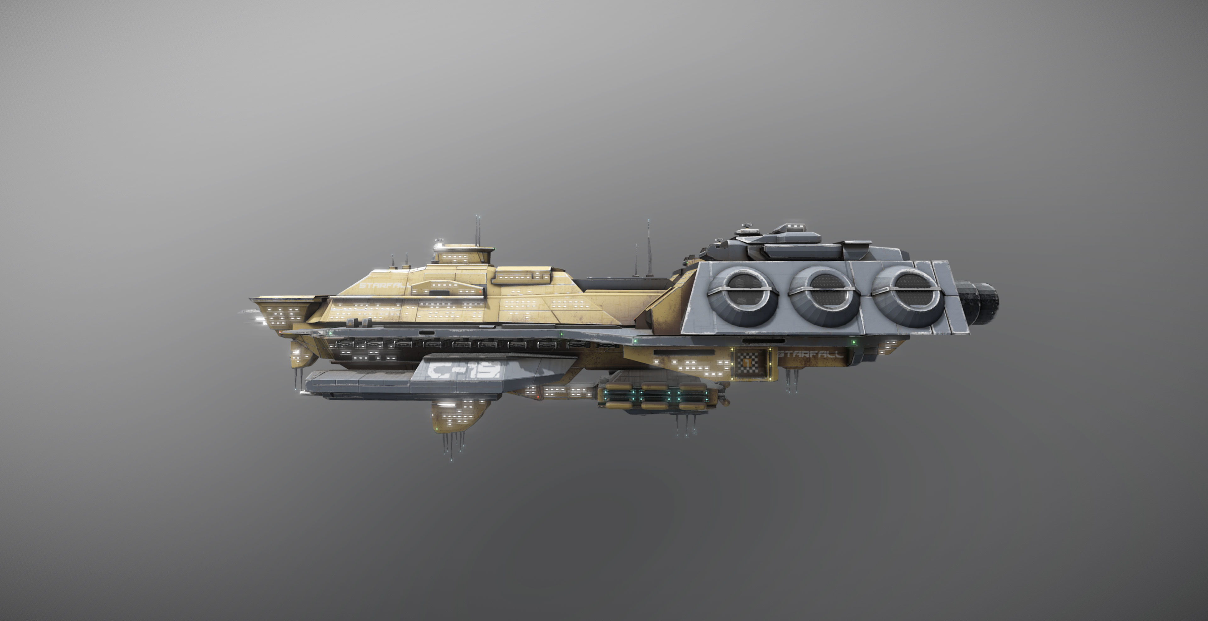 Space Force 1 Carrier Low-poly 3D model_3
