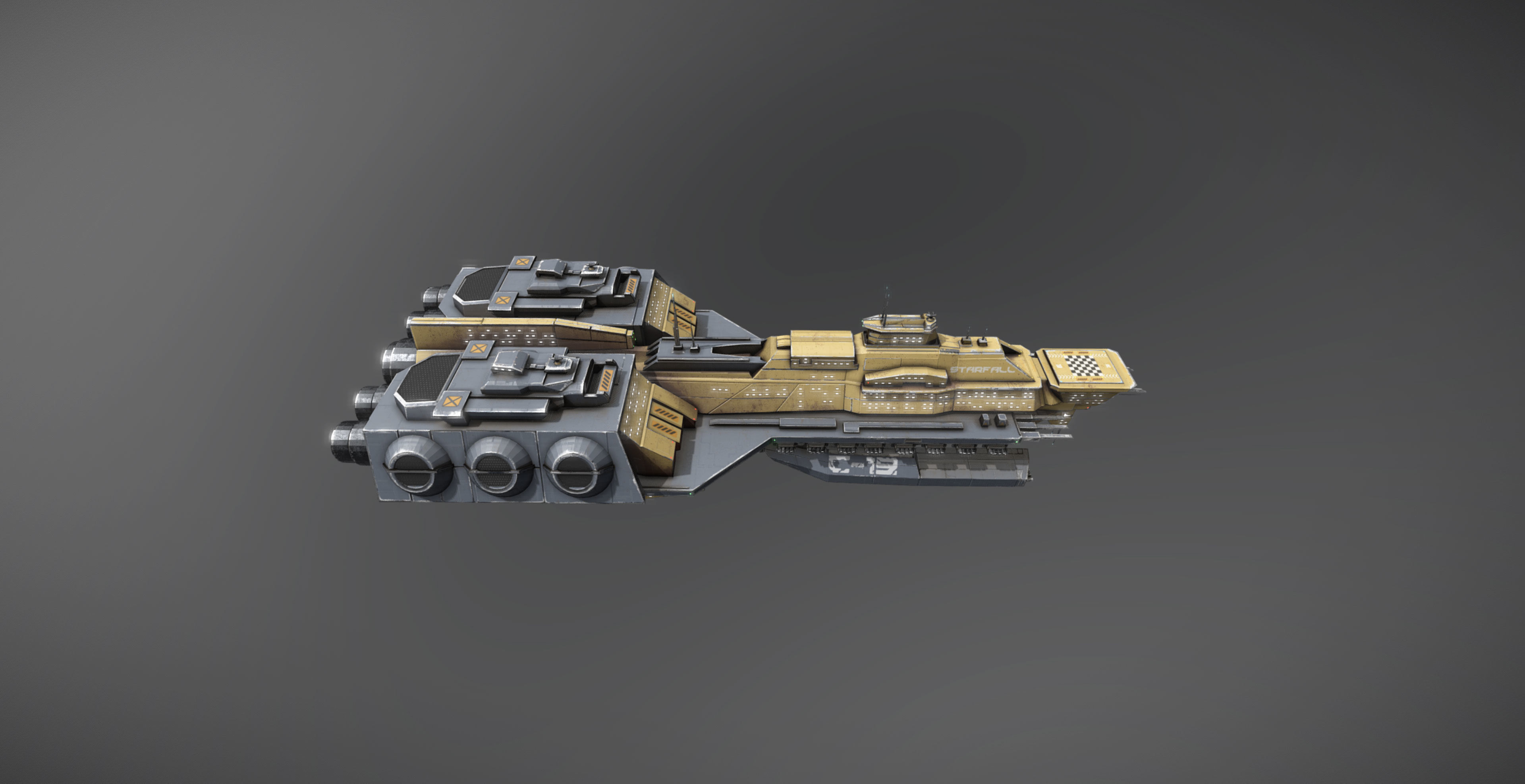 Space Force 1 Carrier Low-poly 3D model_10