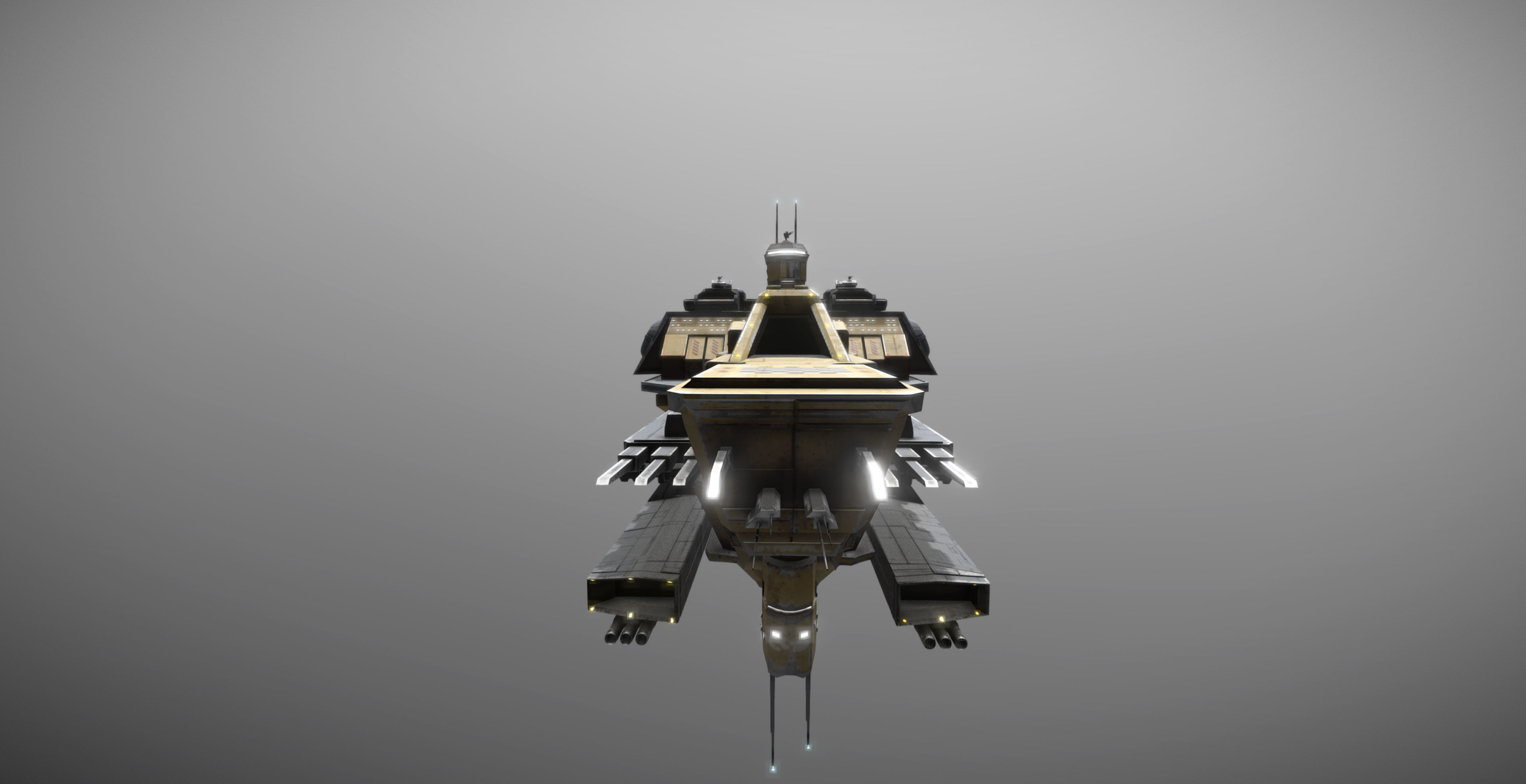 Space Force 1 Carrier Low-poly 3D model_13