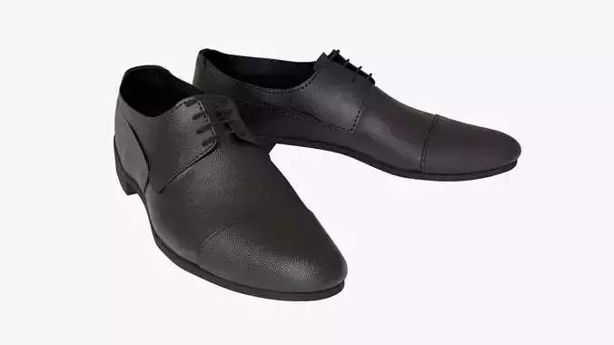 Oxford Shoes Low-poly 3D model