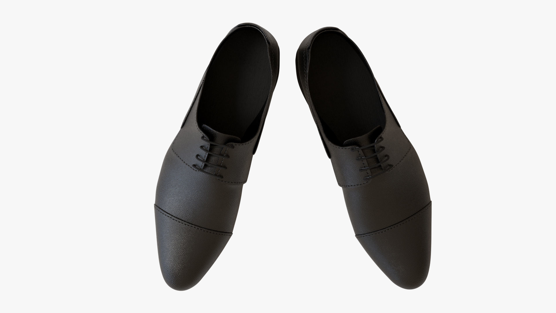 Oxford Shoes Low-poly 3D model_2