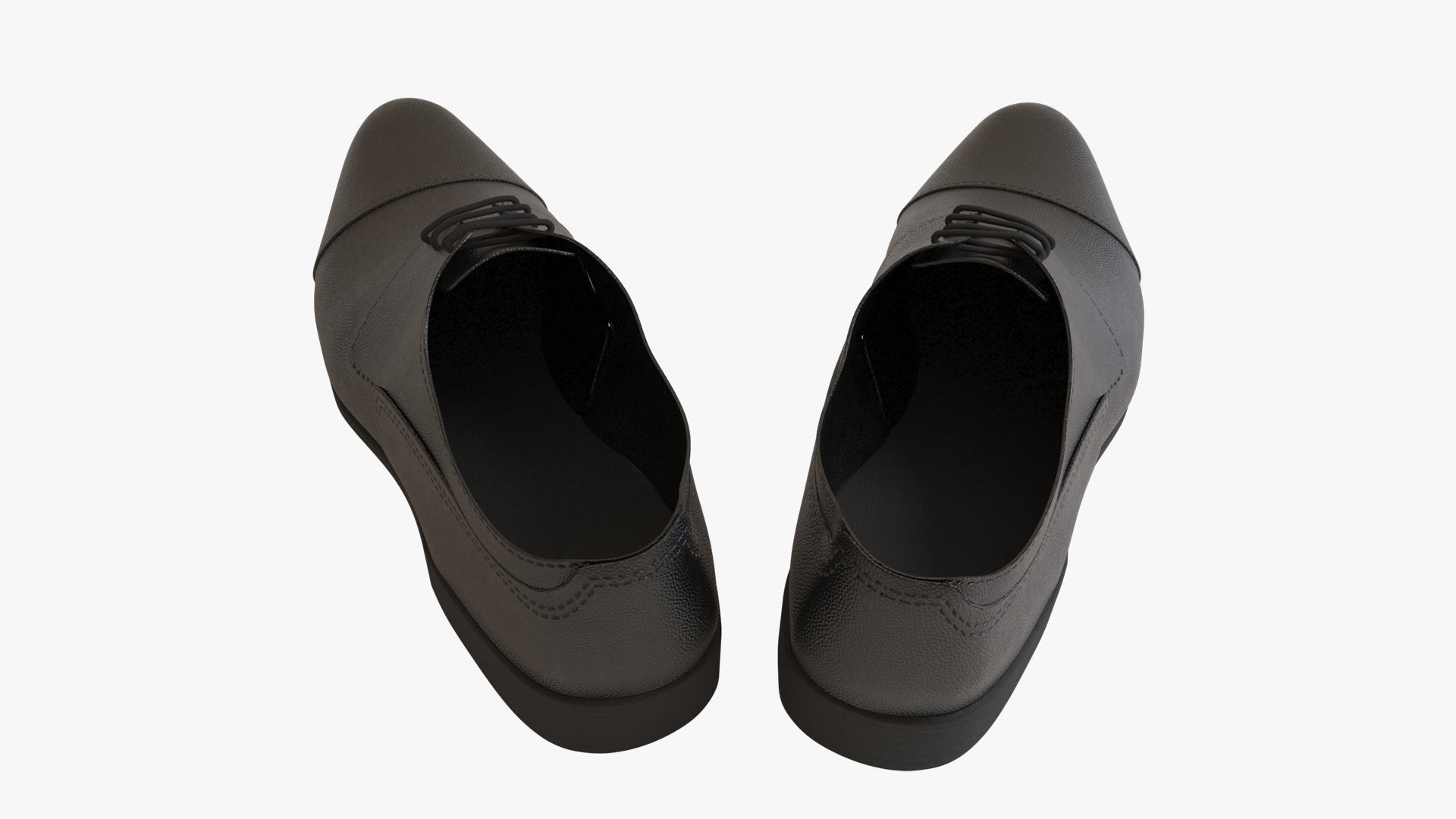 Oxford Shoes Low-poly 3D model_4