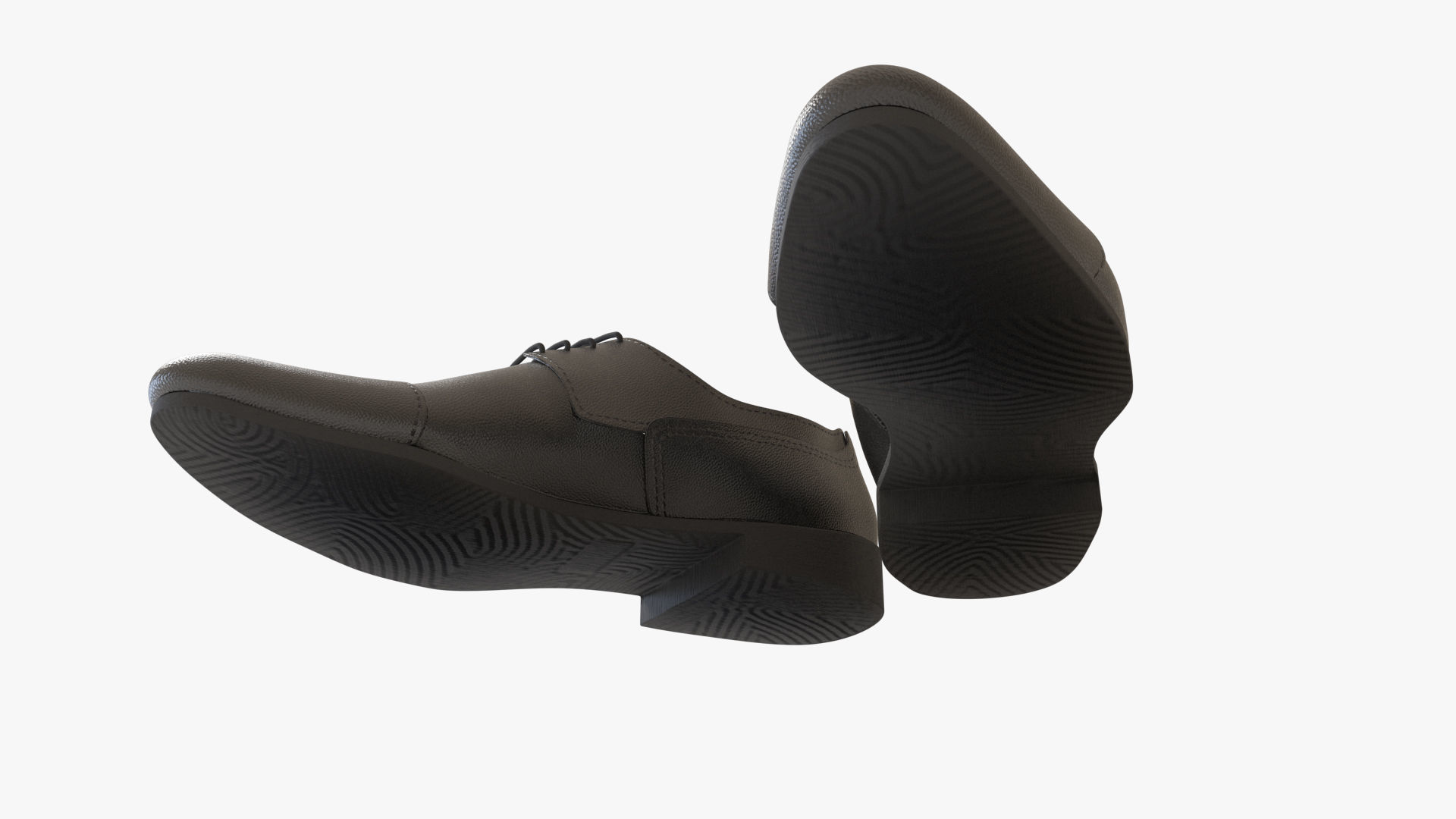 Oxford Shoes Low-poly 3D model_6
