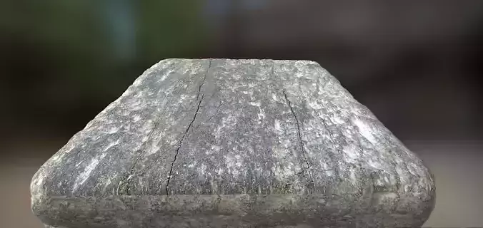 Ruined wooden board PBR texture 2k