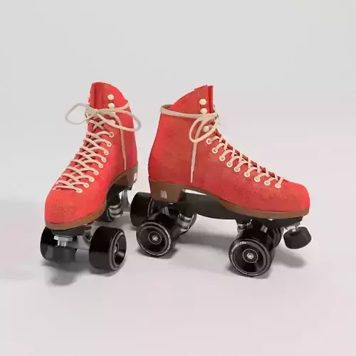 Roller Skates Retro Red Moxi Lolly Poppy