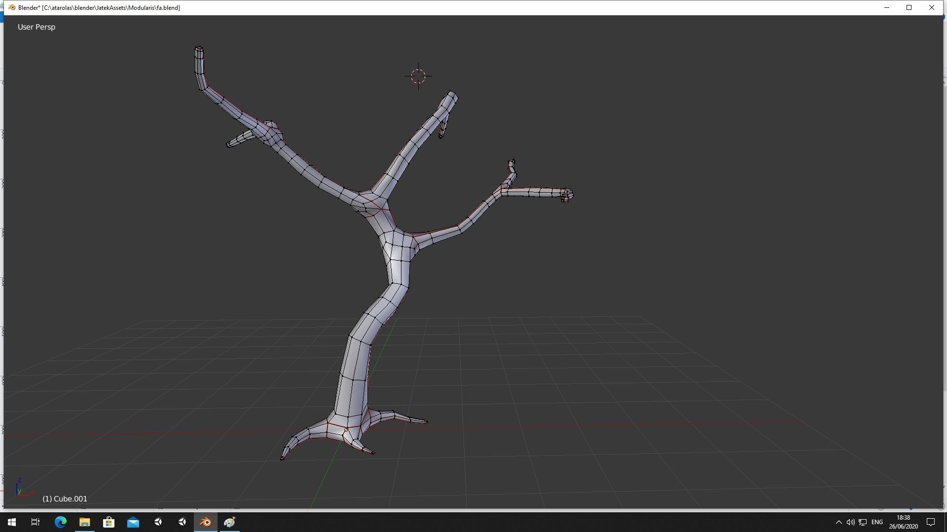 Simple Tree Low-poly 3D model_9