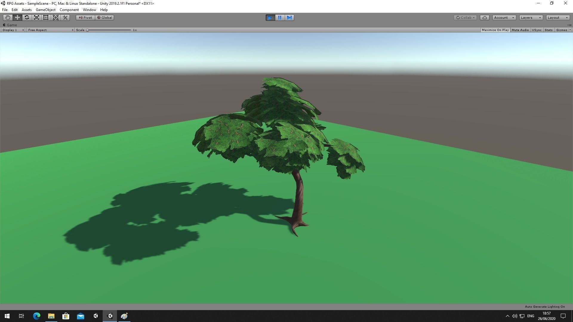 Simple Tree Low-poly 3D model_10