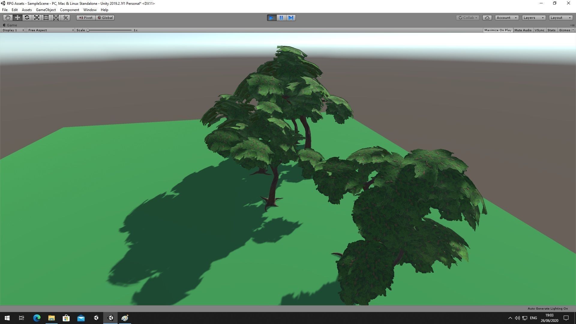 Simple Tree Low-poly 3D model_4