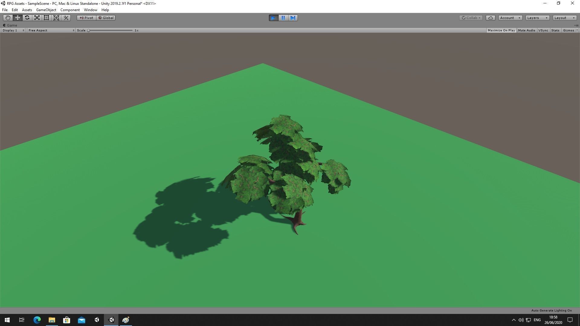 Simple Tree Low-poly 3D model_11