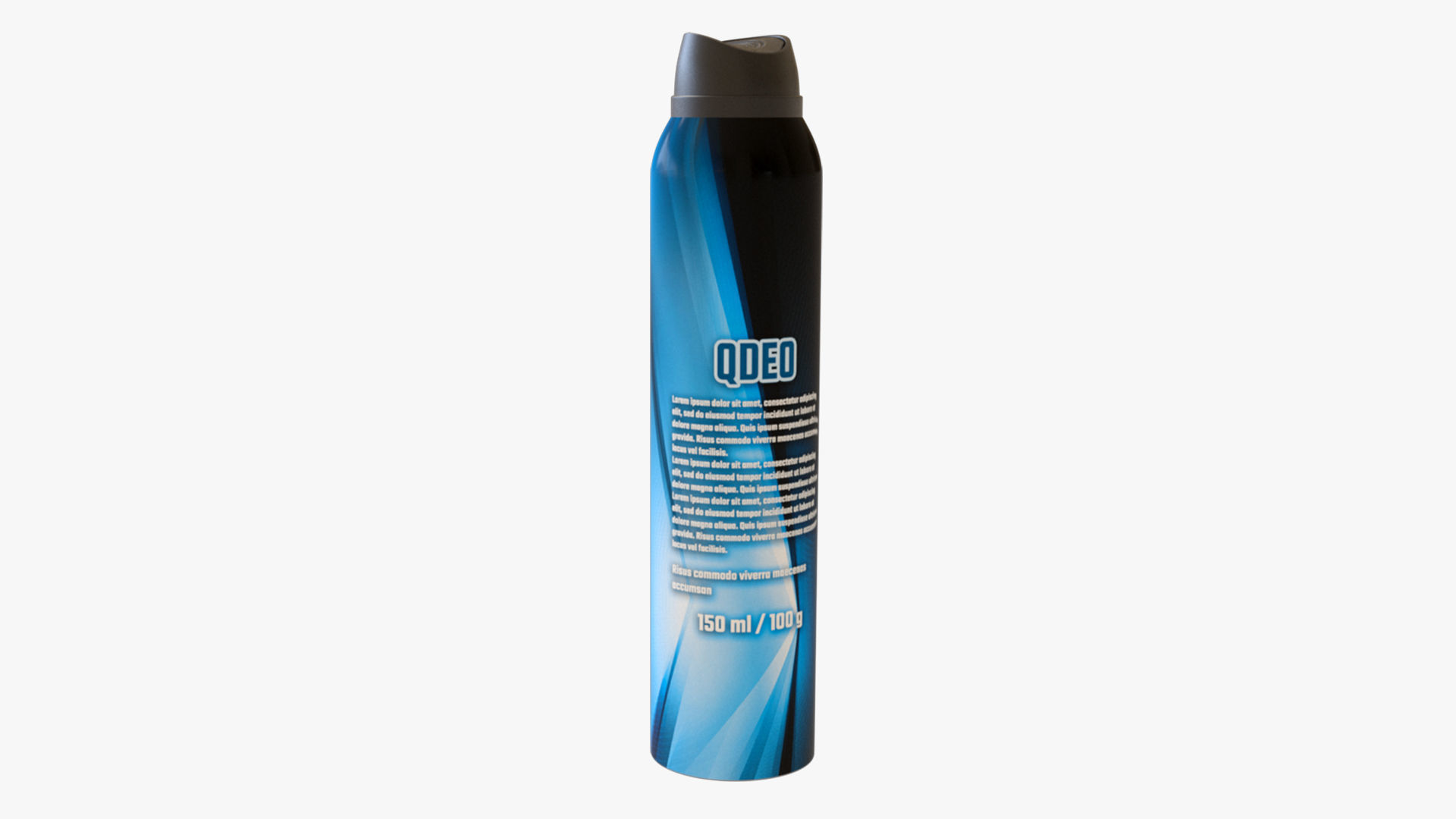 Deodorant Can Low-poly 3D model_10