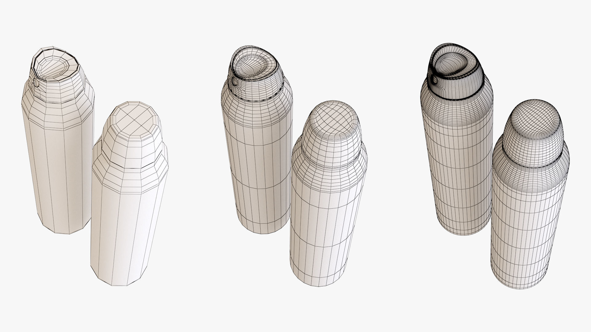 Deodorant Can Low-poly 3D model_17