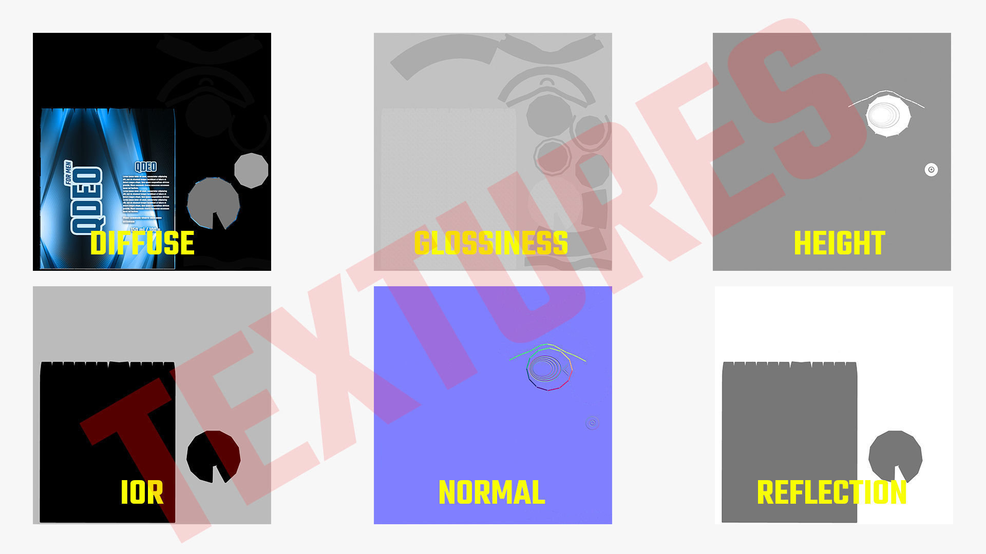 Deodorant Can Low-poly 3D model_18