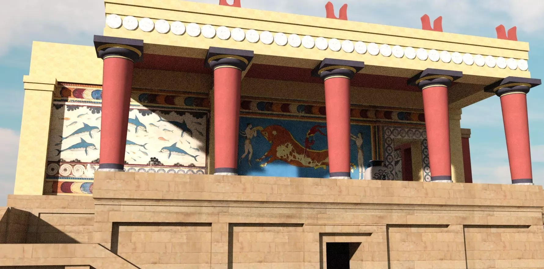 Minoan Palace 3D model_0