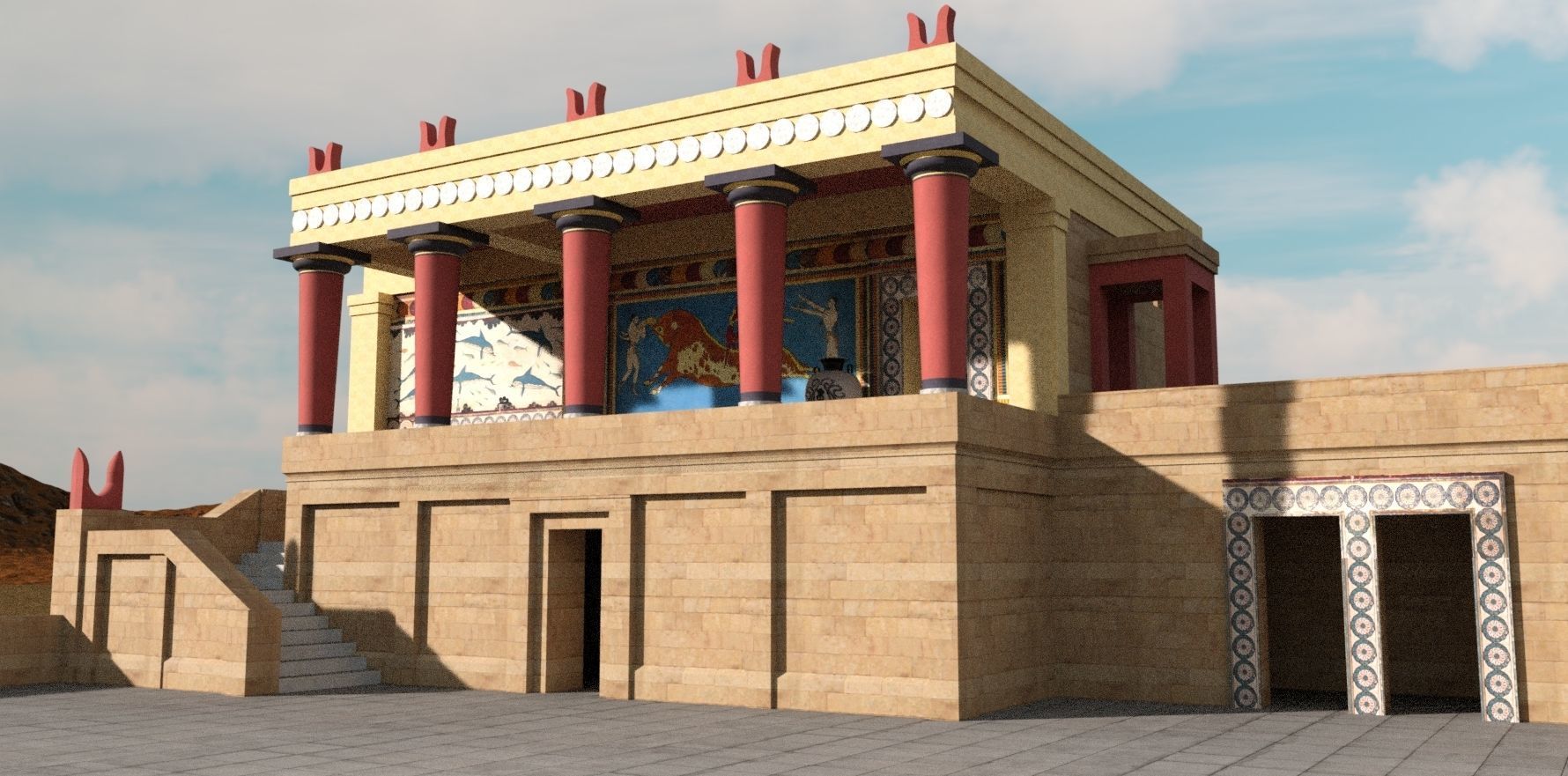 Minoan Palace 3D model_1