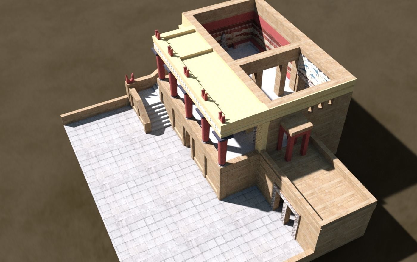 Minoan Palace 3D model_5