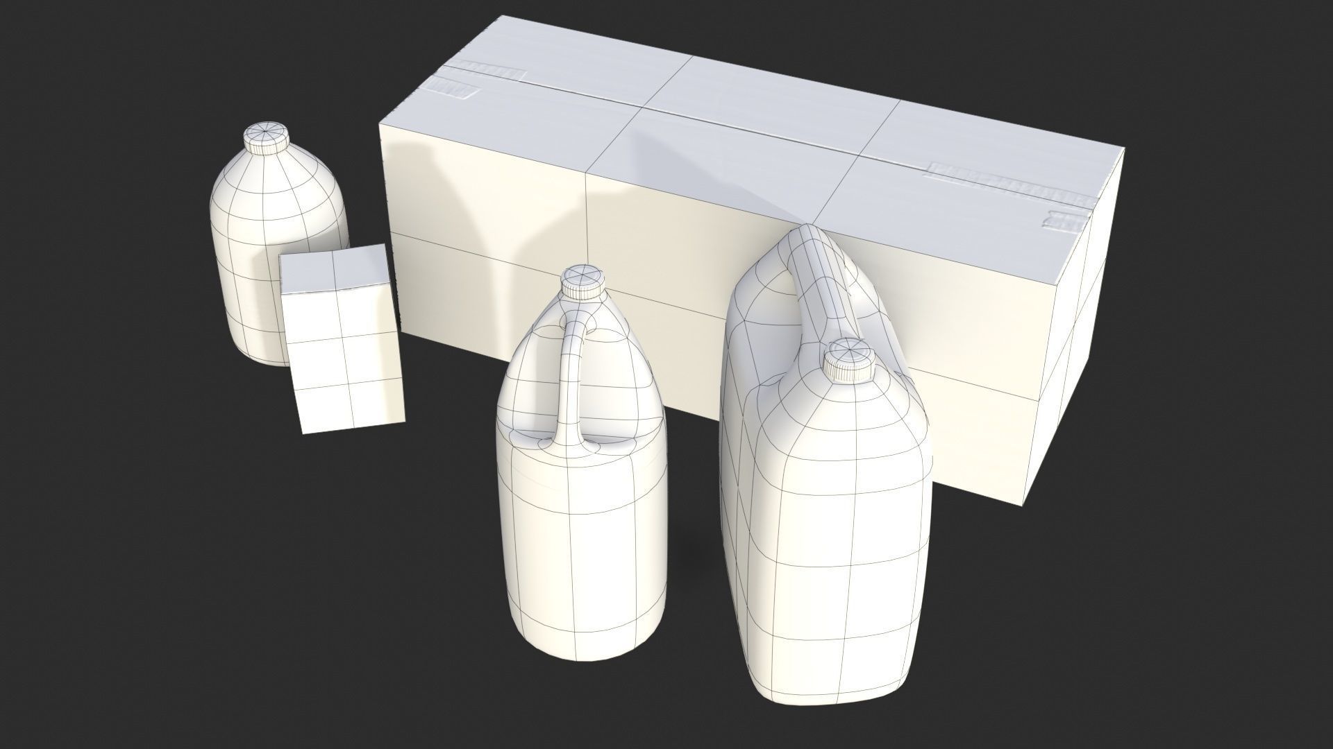 Toilet Cleaning Stuff Low-poly 3D model_10