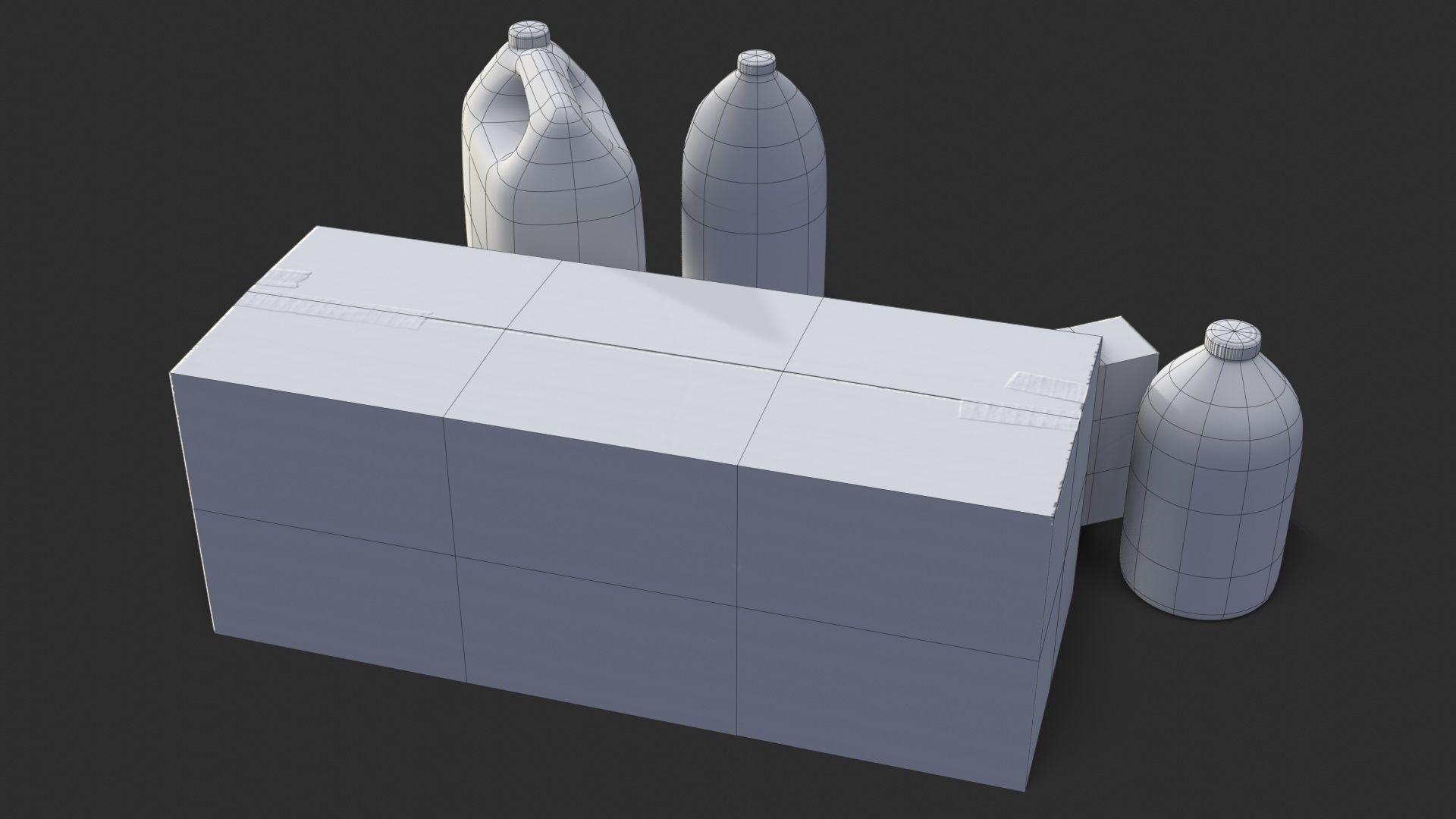 Toilet Cleaning Stuff Low-poly 3D model_7