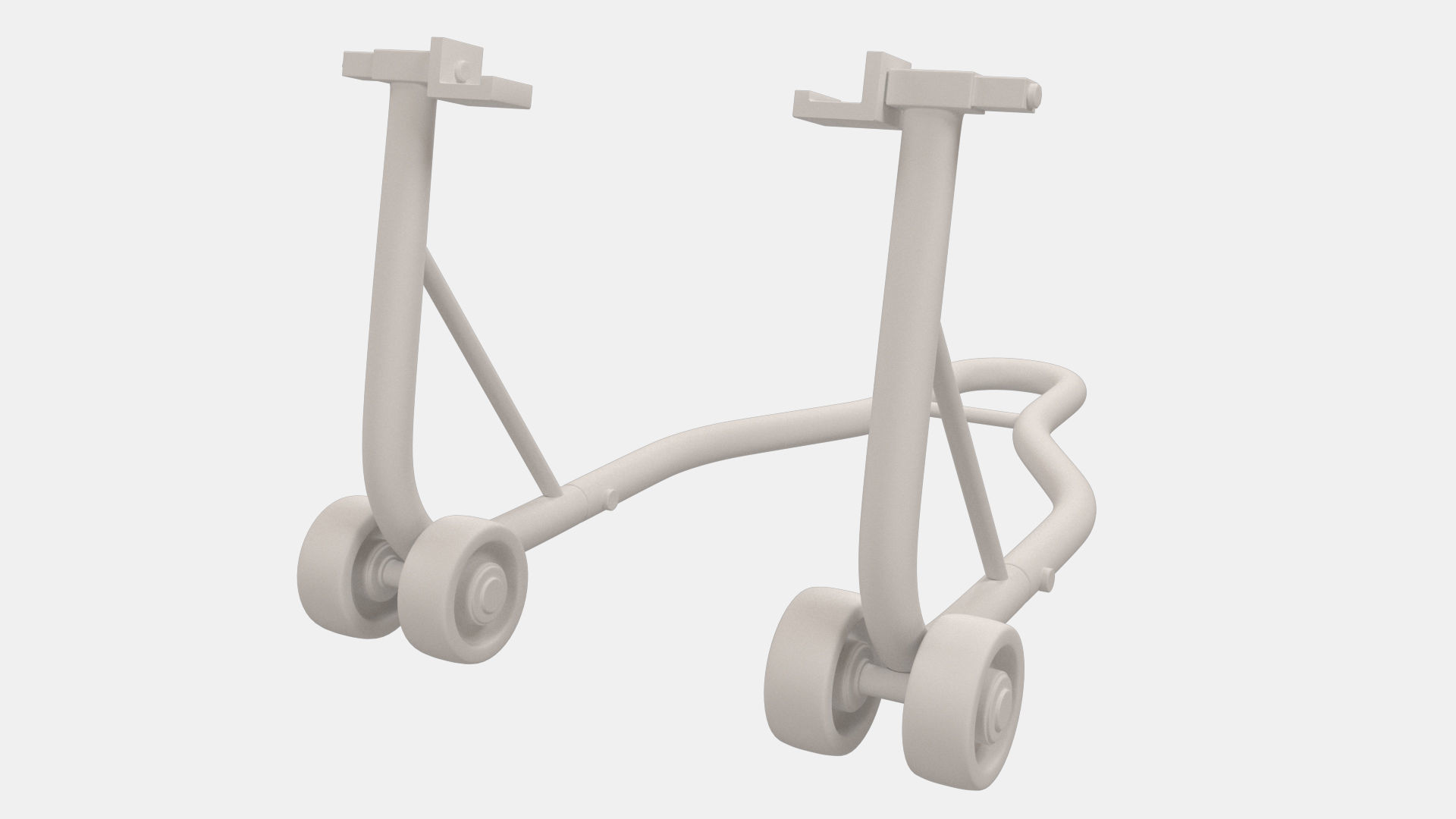Paddock Stand Low-poly 3D model_10