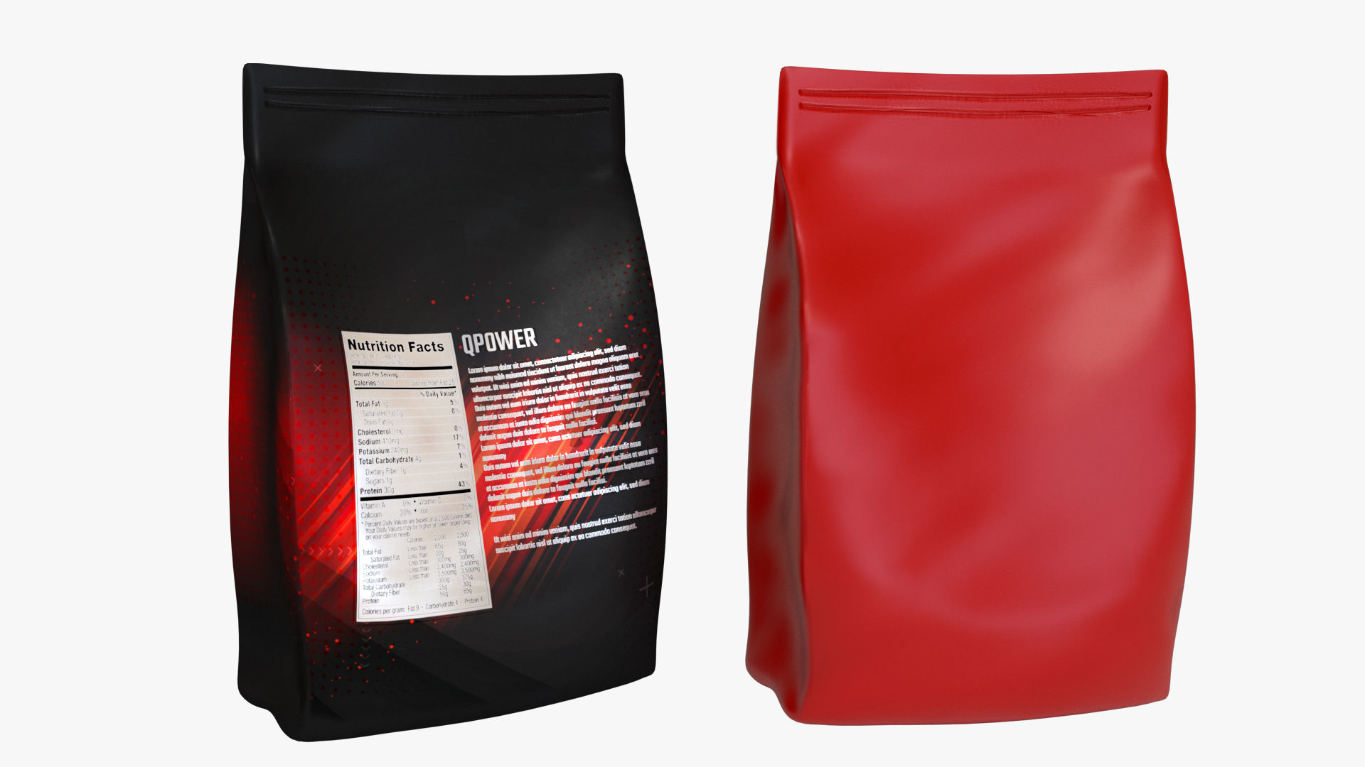 Doypack Packaging Low-poly 3D model_1