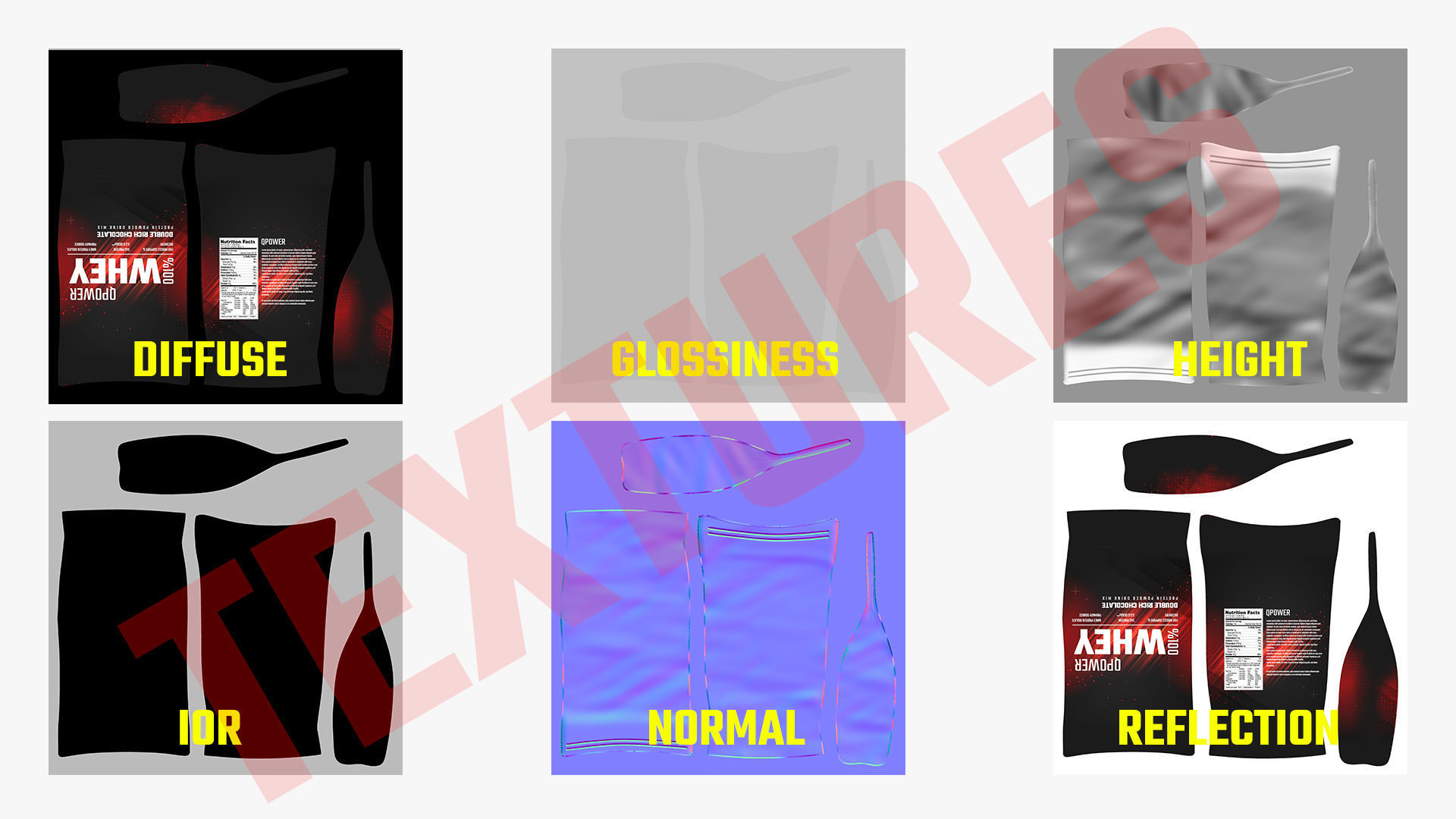 Doypack Packaging Low-poly 3D model_17