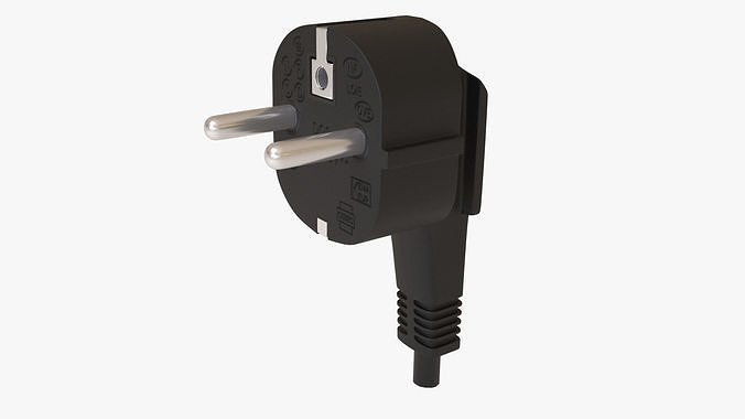 Electrical Plug Low-poly 3D model