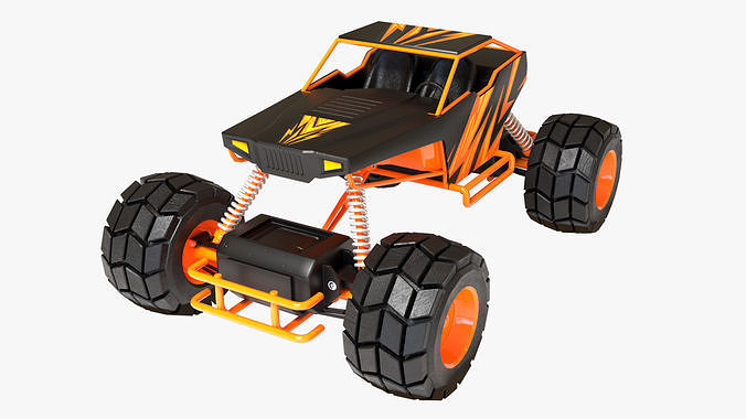 RC Car 3D Model Low Poly Low-poly 3D model