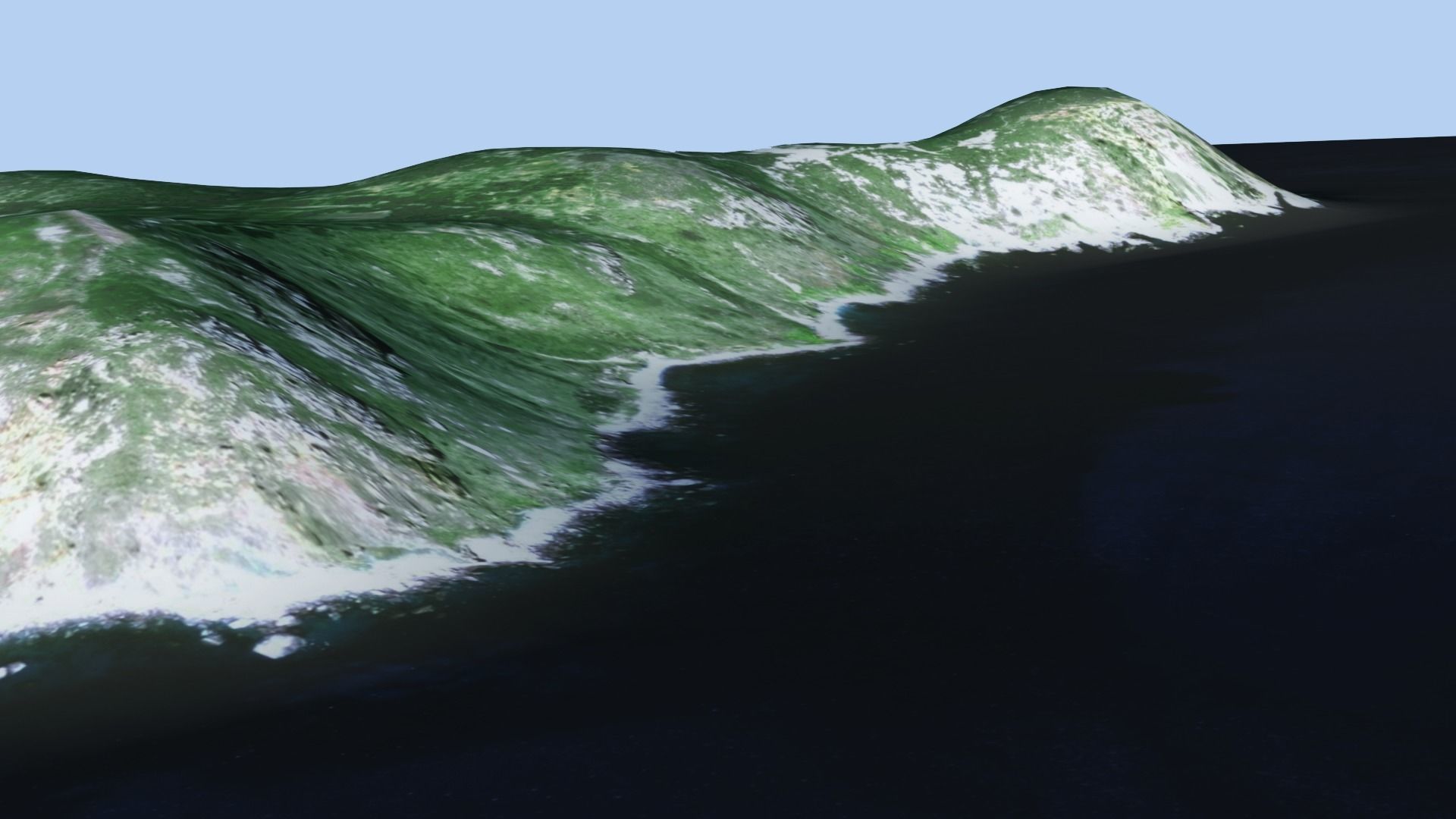 Galite Island Low-poly 3D model_7