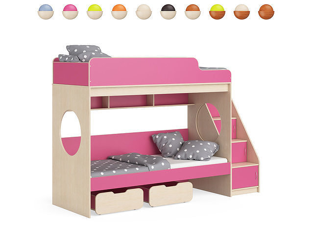 Legenda K07 with LY10 childrens modular bed 3D model