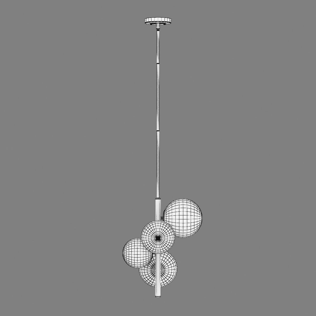 815043 Croco Lightstar Pendant chandelier 3D model_4