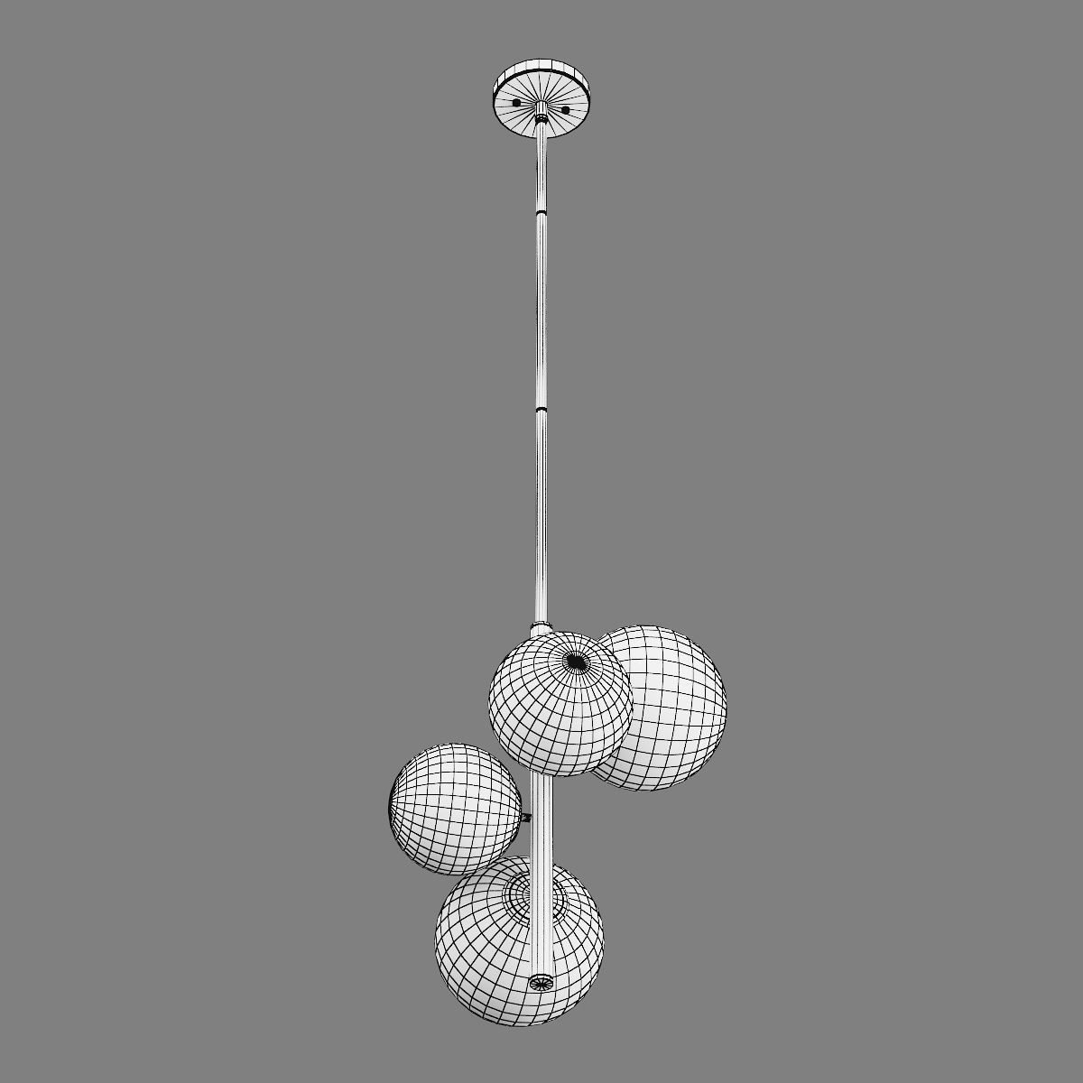 815043 Croco Lightstar Pendant chandelier 3D model_5