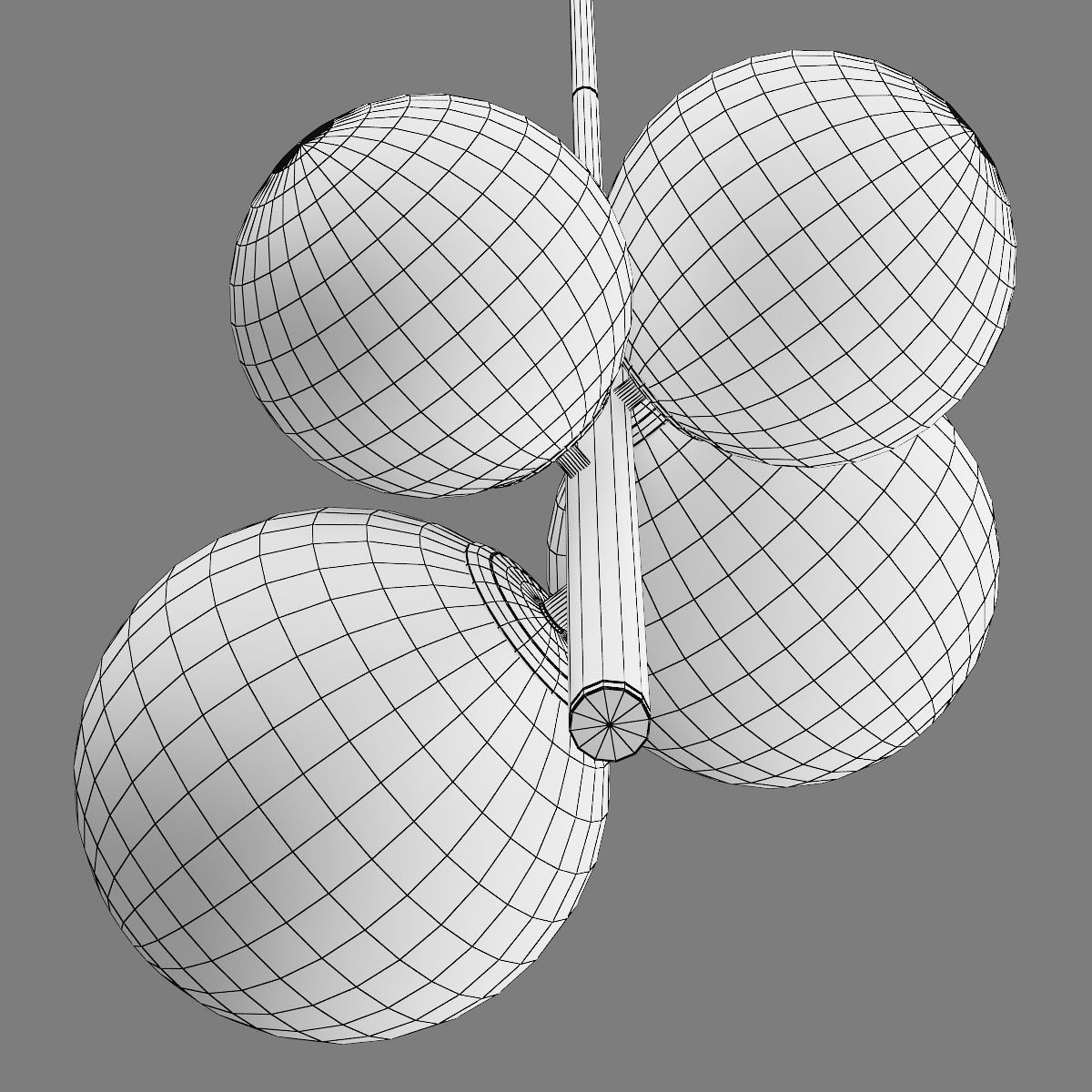 815043 Croco Lightstar Pendant chandelier 3D model_8