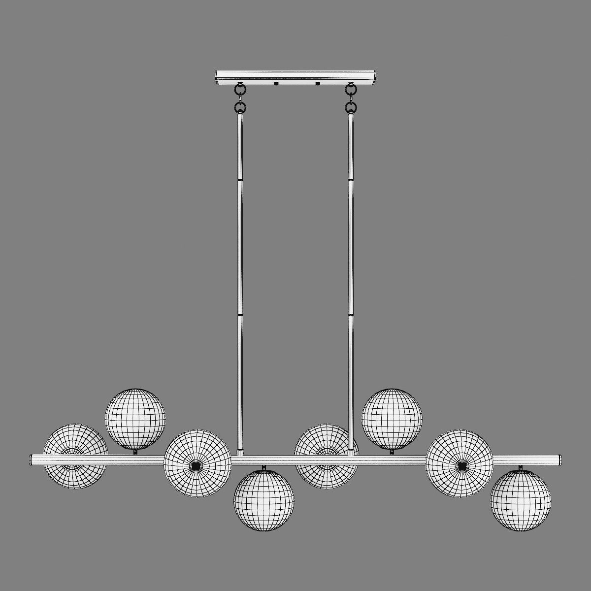 815083 Croco Lightstar Pendant chandelier 3D model_3