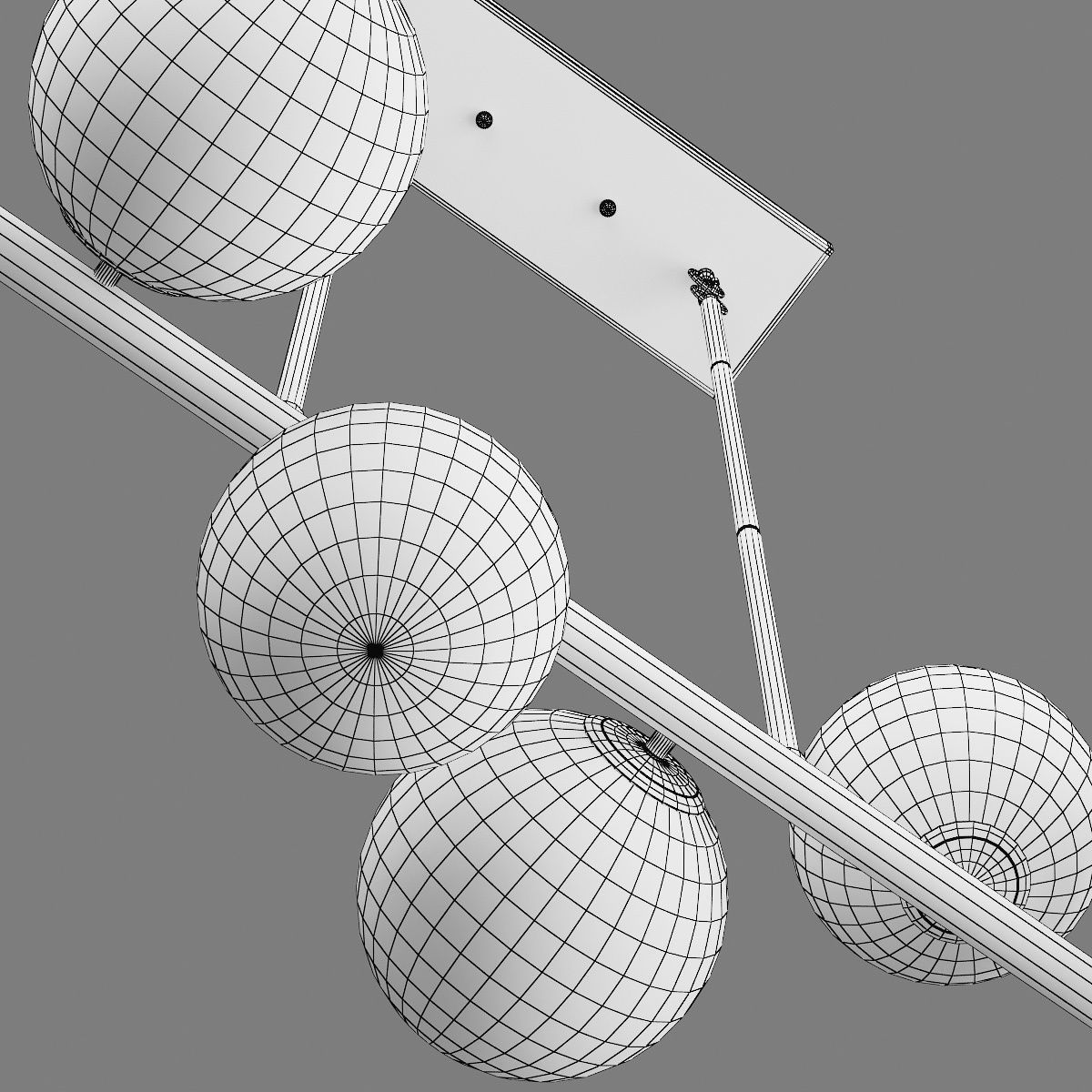 815083 Croco Lightstar Pendant chandelier 3D model_7