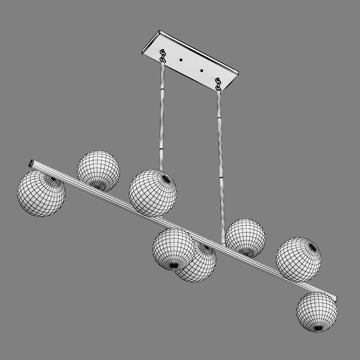 815083 Croco Lightstar Pendant chandelier 3D model_4