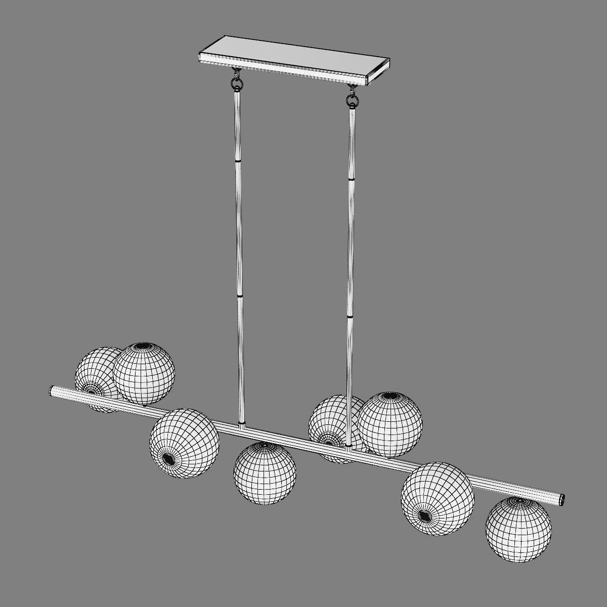 815083 Croco Lightstar Pendant chandelier 3D model_5