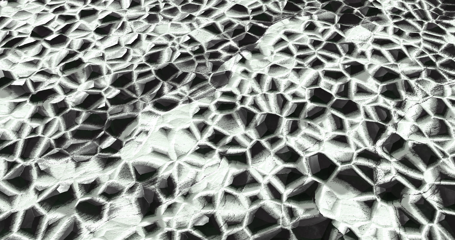 Snowy Obsidian Low-poly 3D model_4