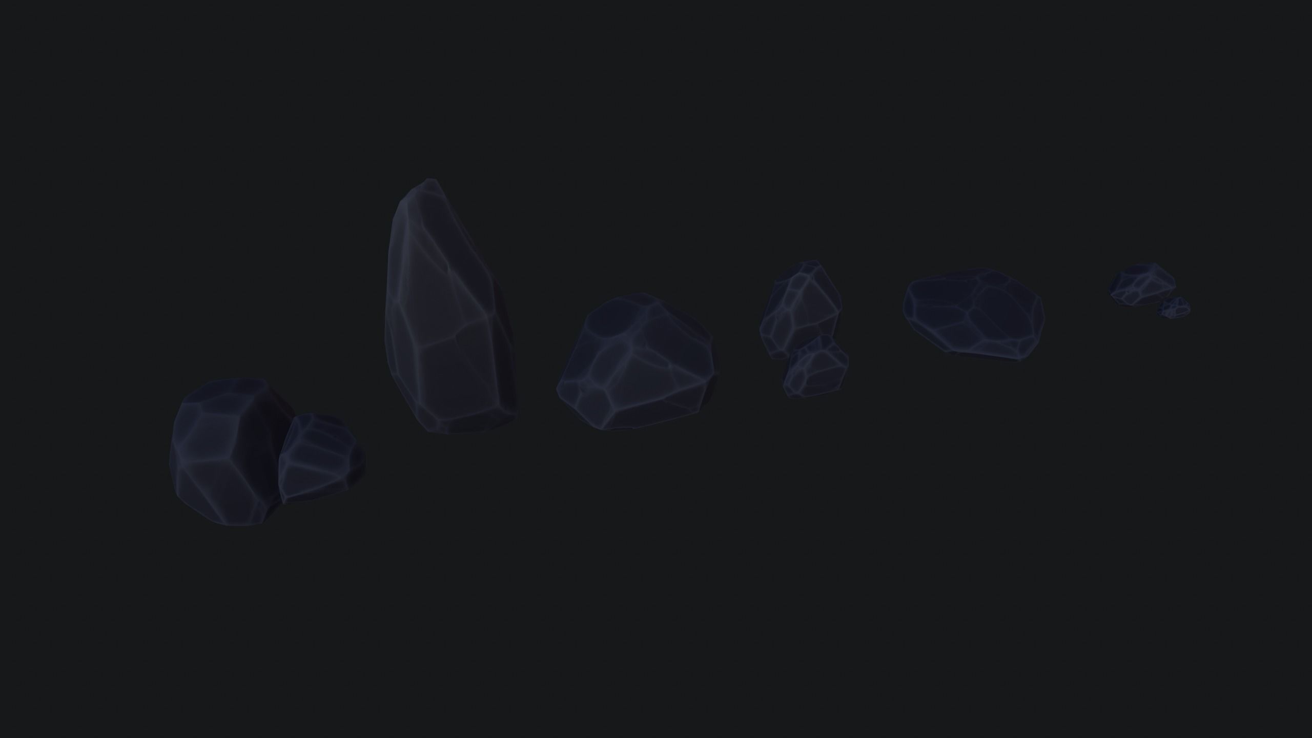Stylized Rock Pack Low-poly 3D model_15