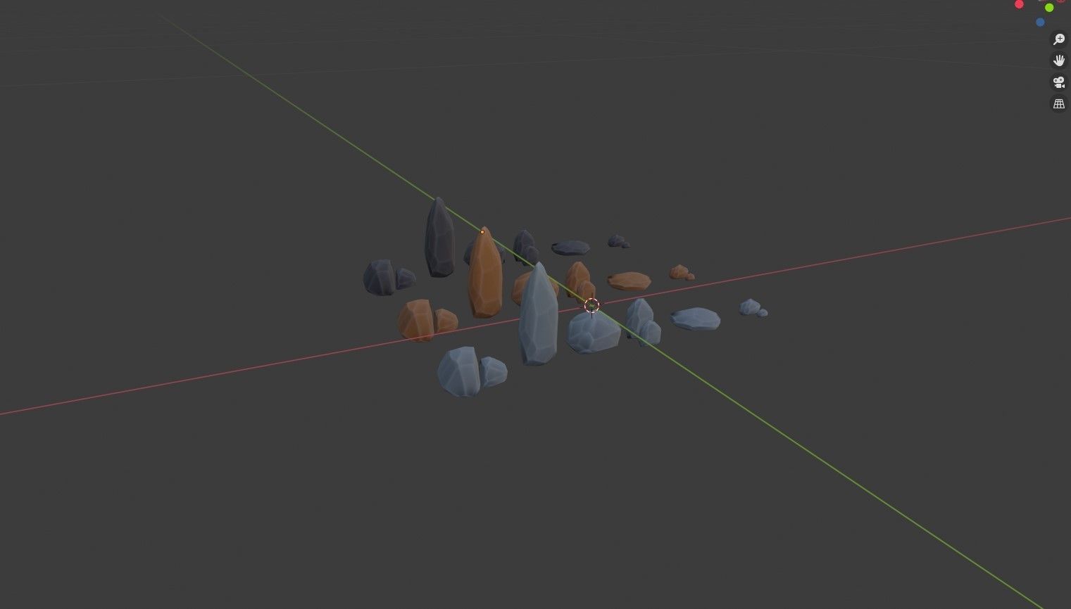 Stylized Rock Pack Low-poly 3D model_18