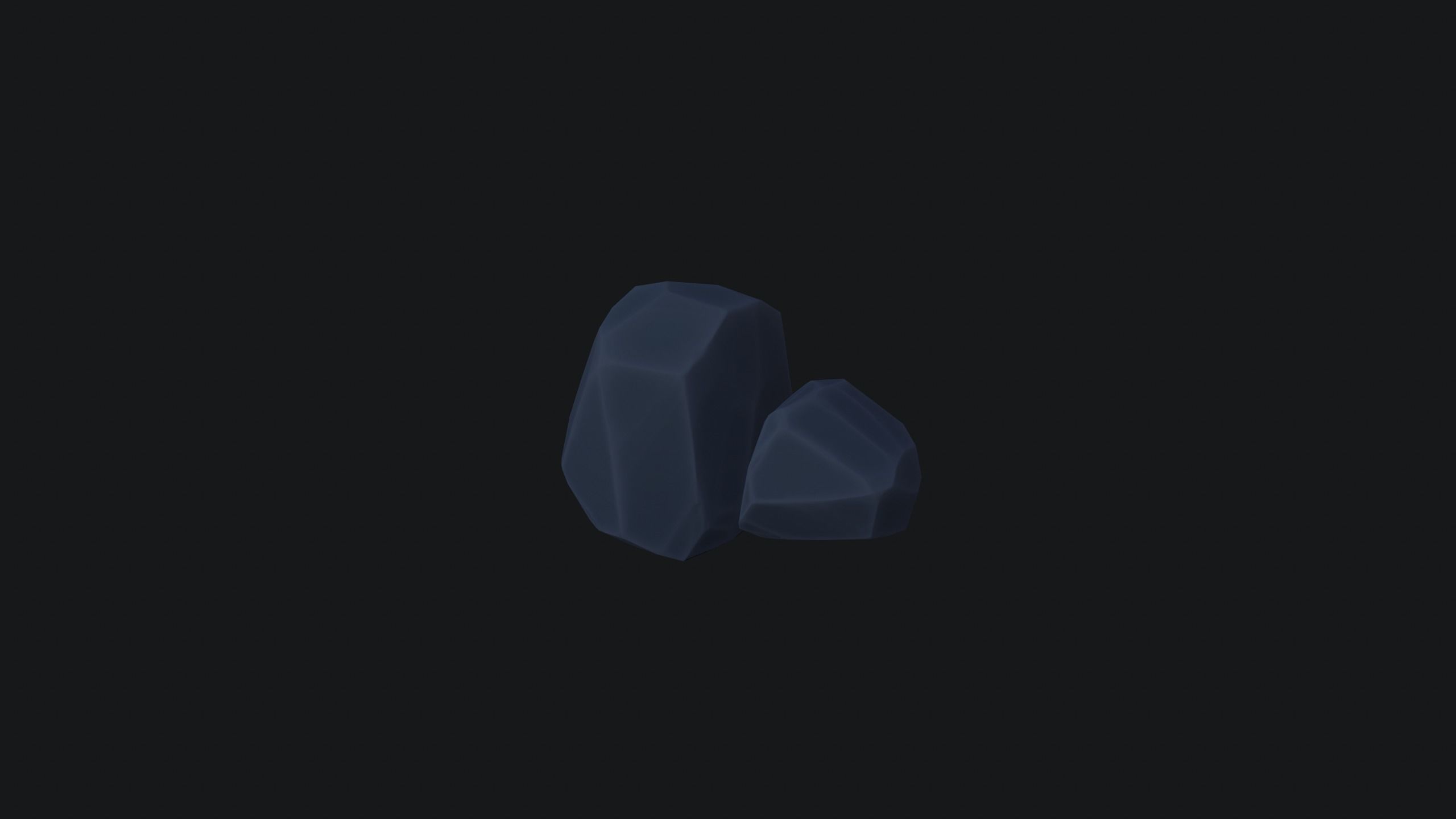 Stylized Rock Pack Low-poly 3D model_4