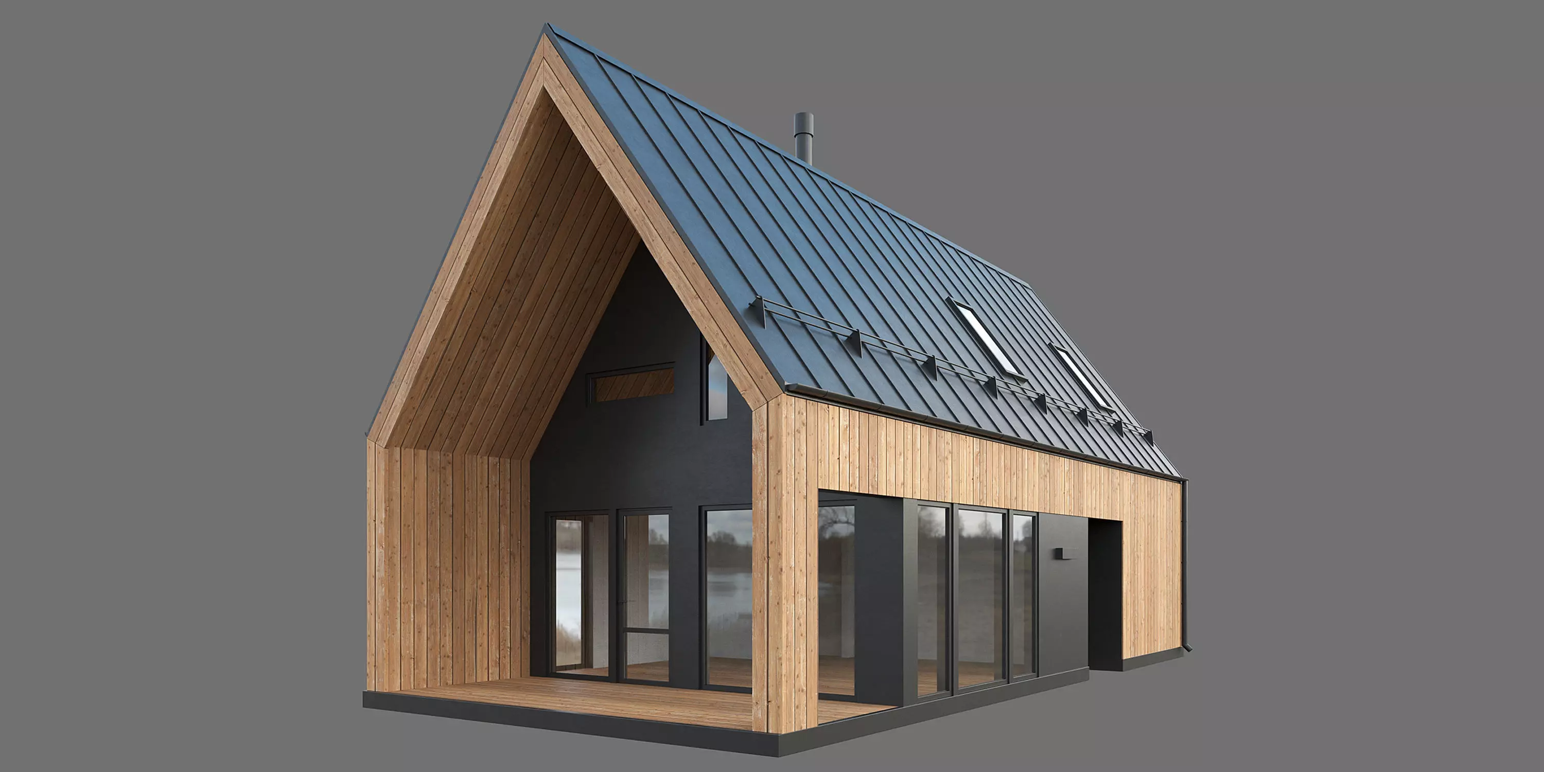 Barn House 01 3D model_0