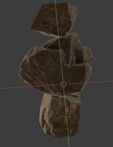 Stones x3 3D model_5