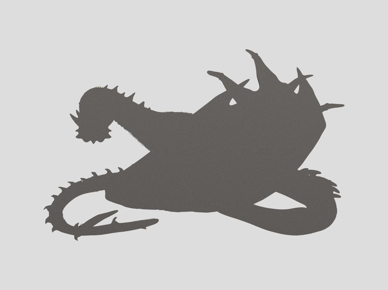 Dragon  relief biker 3D print and CNC model 3D print model_59